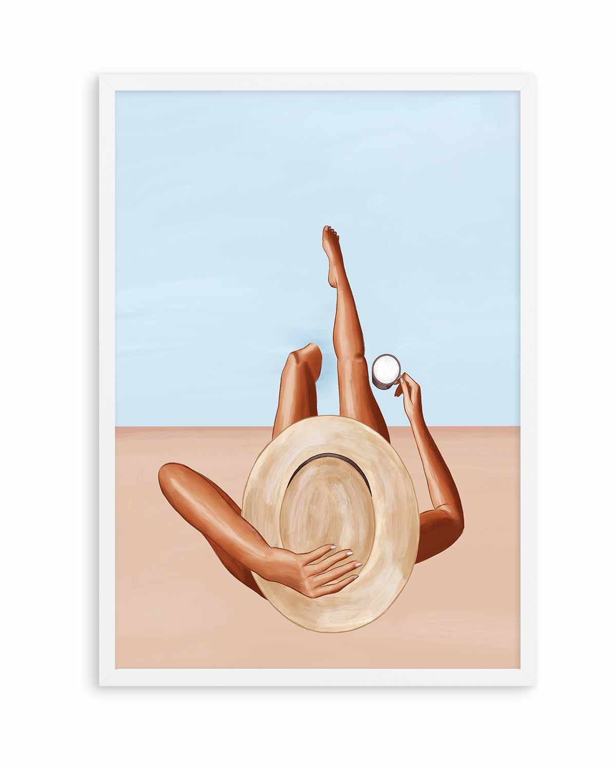 Poolside Girl By Ivy Green Illustrations | Art Print