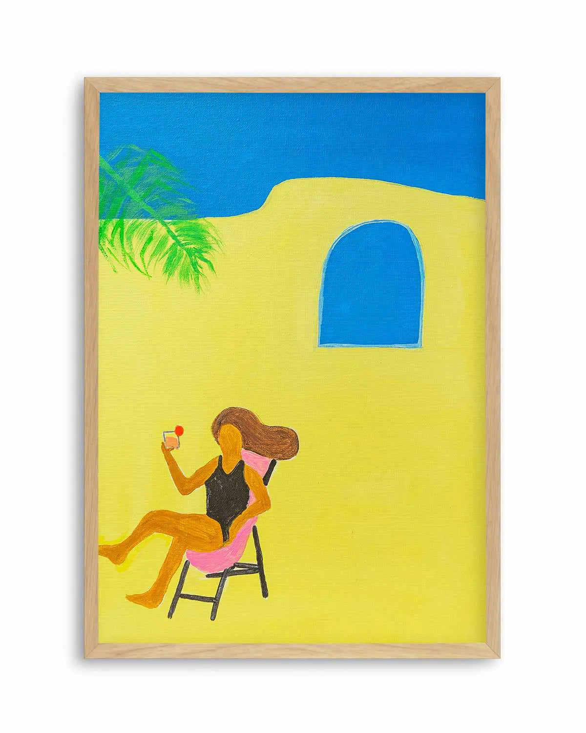 Poolside Margarita by Britney Turner Art Print from Olive et Oriel where you can shop wallpaper and artworks online