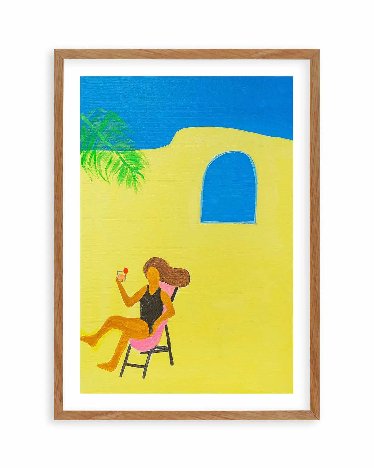 Poolside Margarita by Britney Turner Art Print from Olive et Oriel where you can shop wallpaper and artworks online