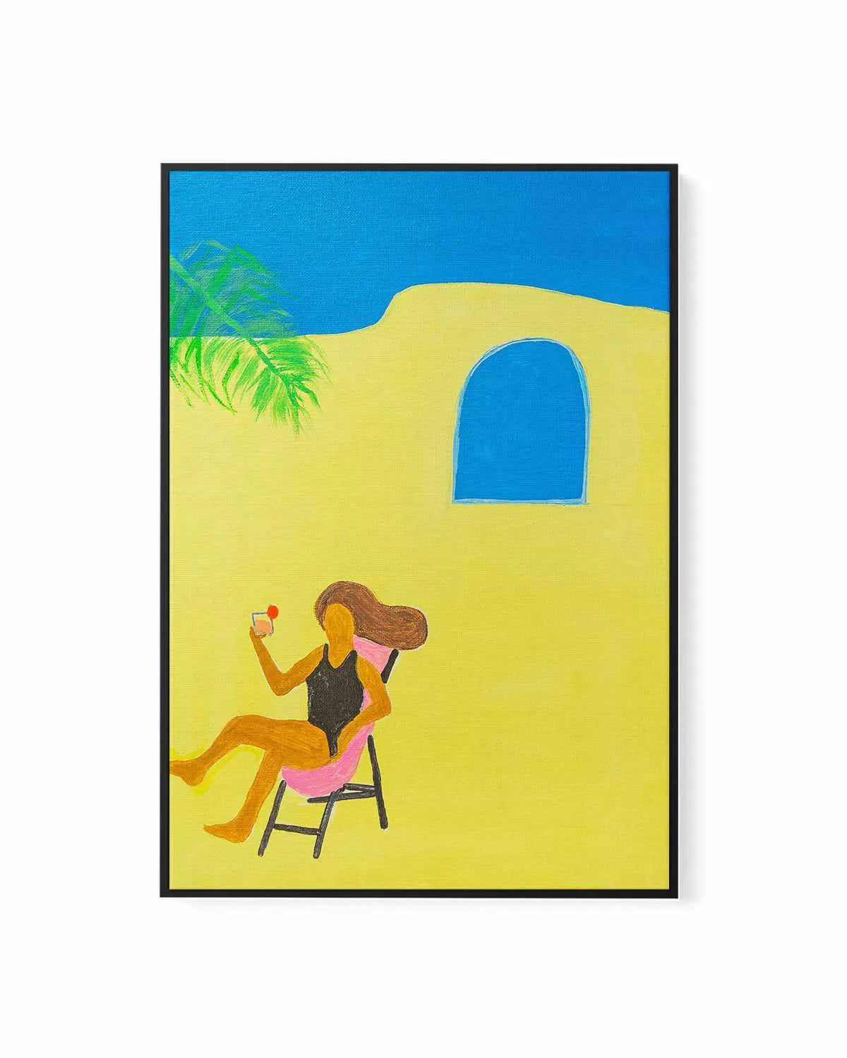 Poolside Margarita by Britney Turner | Framed Canvas Art Print from Olive et Oriel where you can shop wallpaper and artworks online