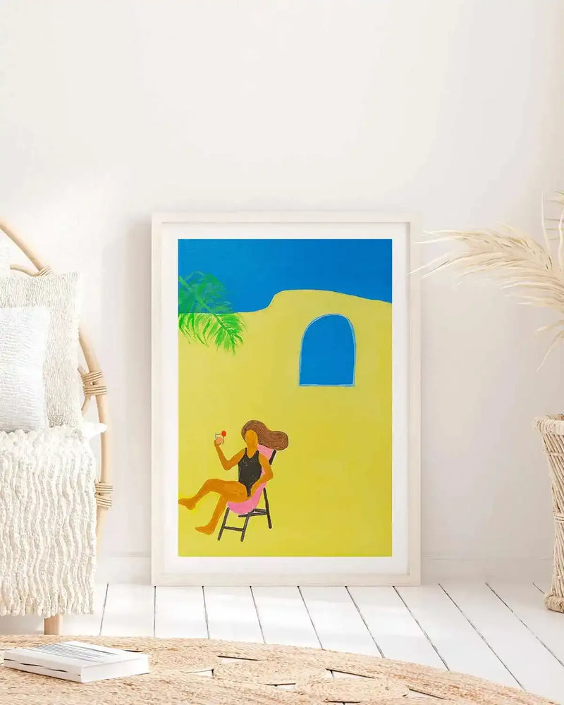 Poolside Margarita by Britney Turner Art Print from Olive et Oriel where you can shop wallpaper and artworks online