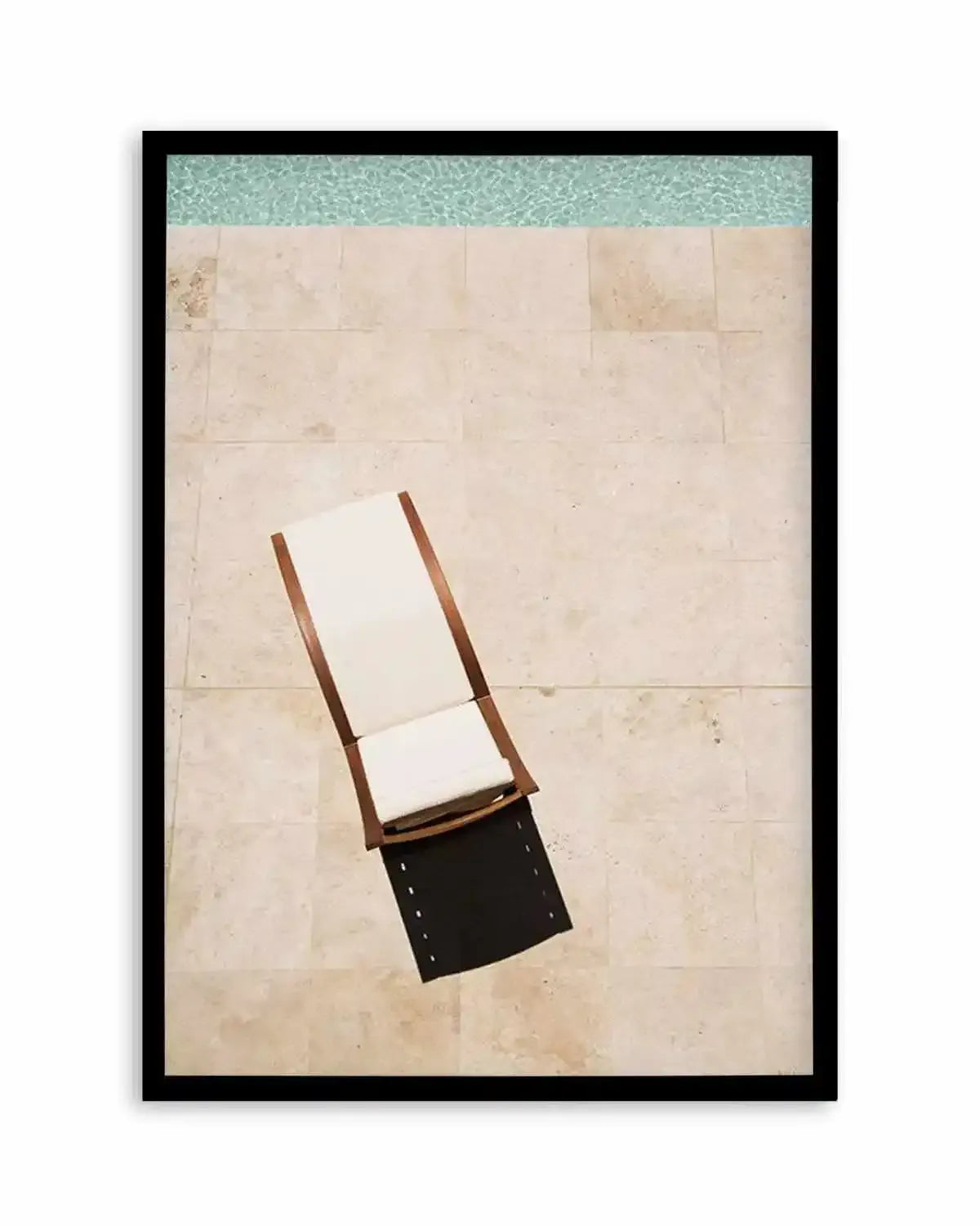 Poolside Sunbed Art Print from Olive et Oriel where you can shop wallpaper and artworks online