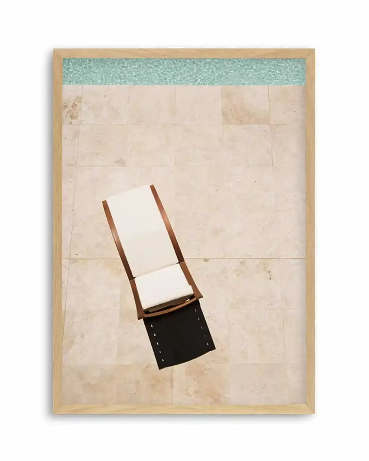 Poolside Sunbed Art Print from Olive et Oriel where you can shop wallpaper and artworks online