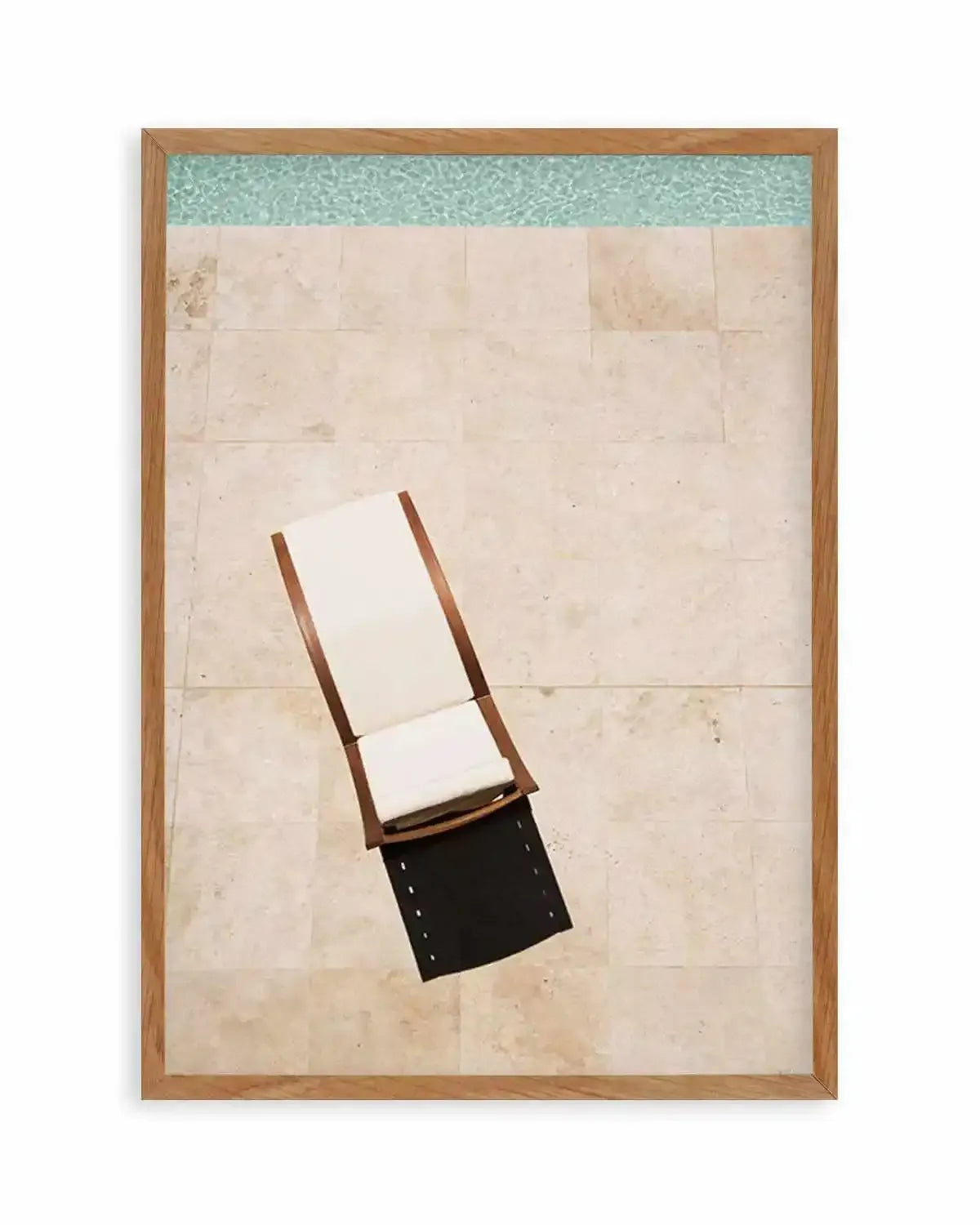 Poolside Sunbed Art Print from Olive et Oriel where you can shop wallpaper and artworks online