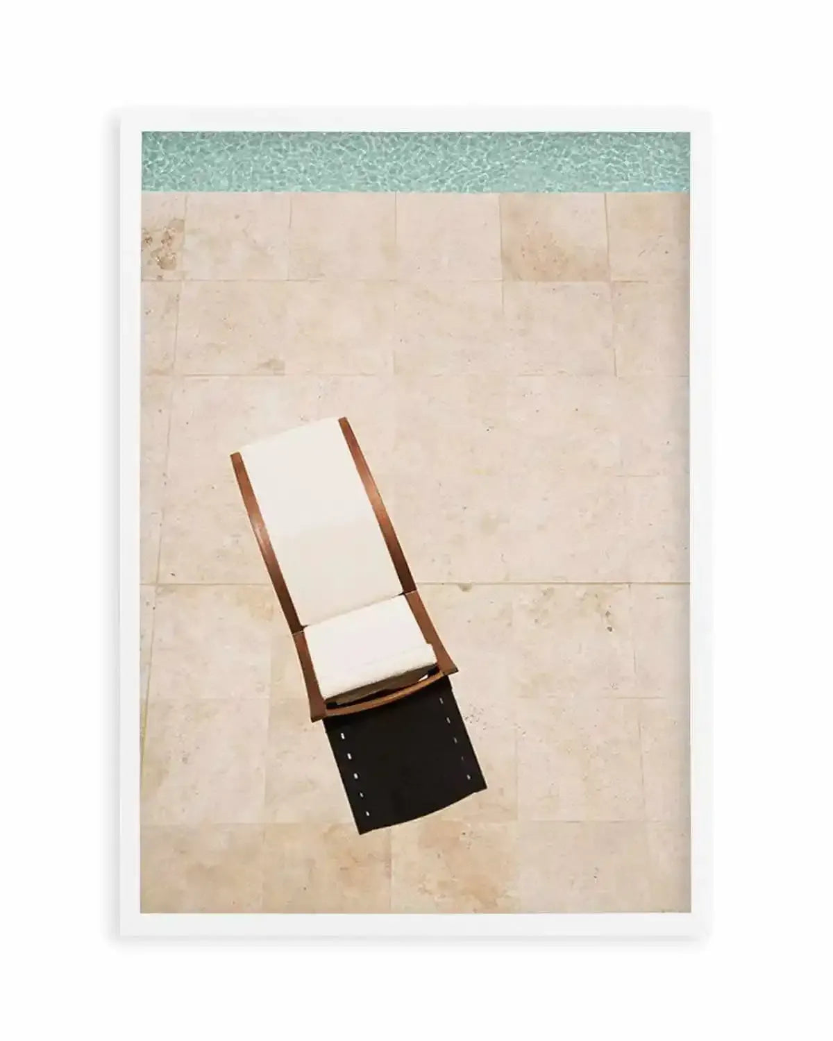 Poolside Sunbed Art Print from Olive et Oriel where you can shop wallpaper and artworks online