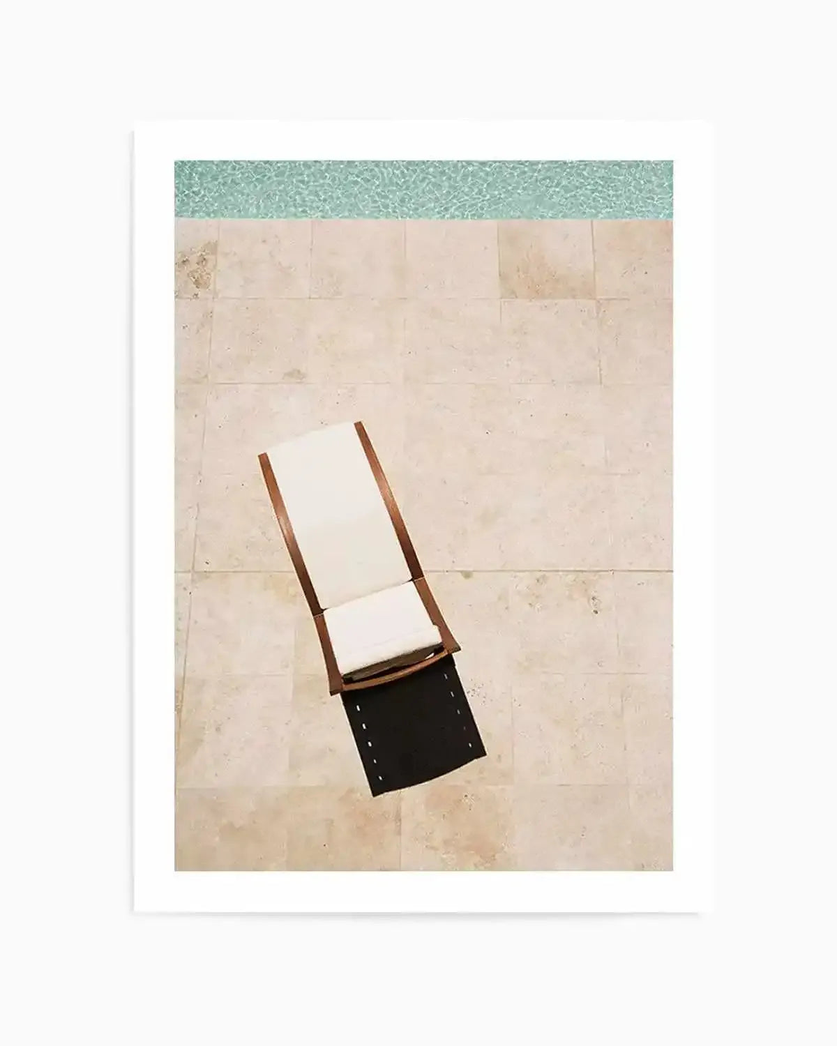 Poolside Sunbed Art Print from Olive et Oriel where you can shop wallpaper and artworks online