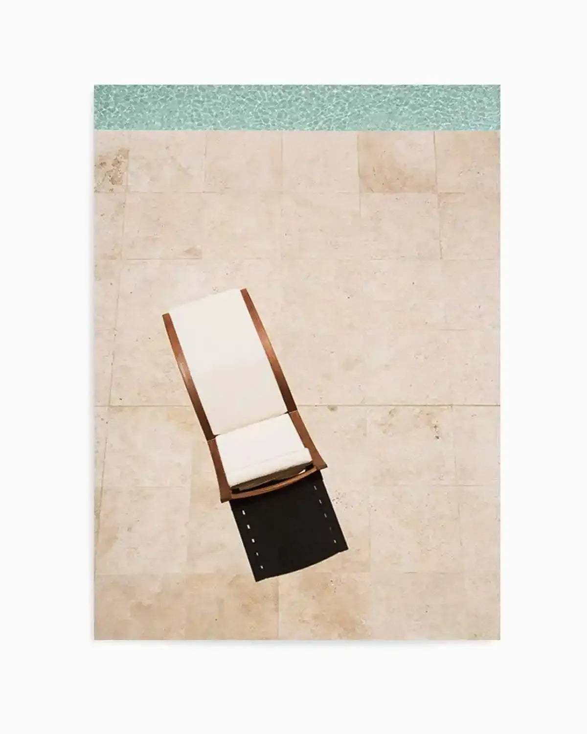 Poolside Sunbed Art Print from Olive et Oriel where you can shop wallpaper and artworks online