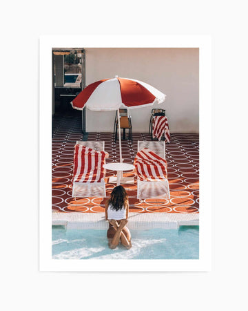 Poolside at Romeos, Ibiza by Teigan Geercke | Art Print from Olive et Oriel where you can shop wallpaper and artworks online