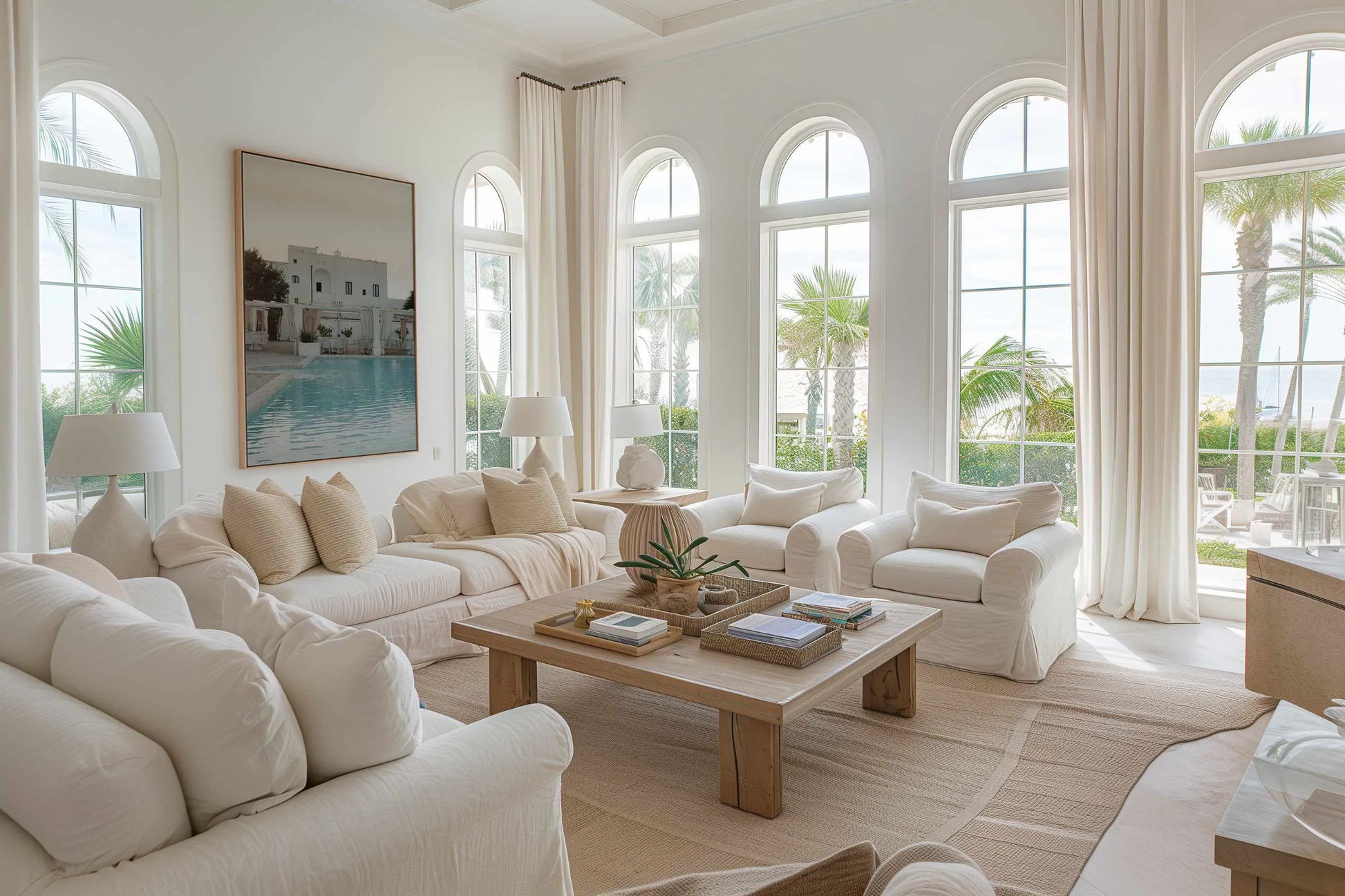 Poolside by Renee Rae | Framed Canvas Art Print from Olive et Oriel where you can shop wallpaper and artworks online