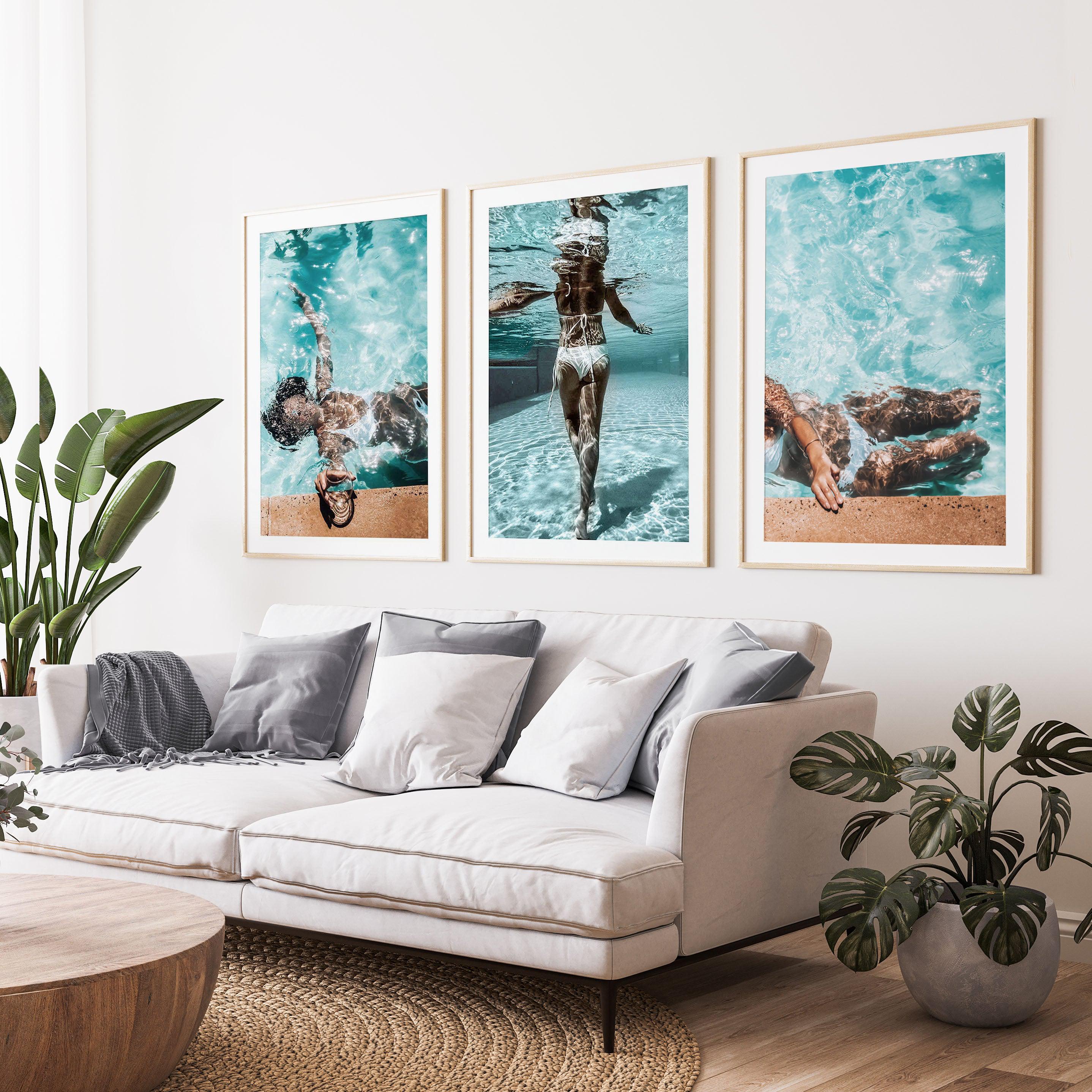 Poolside Bliss Art Print