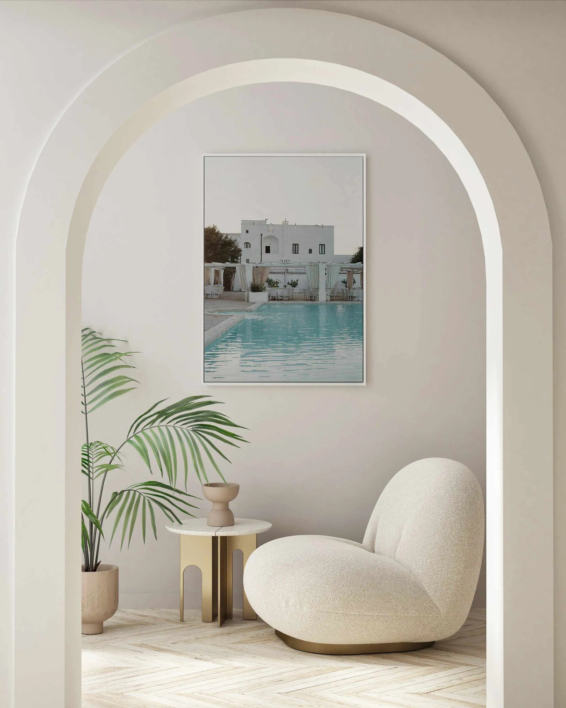 Poolside by Renee Rae | Framed Canvas Art Print from Olive et Oriel where you can shop wallpaper and artworks online