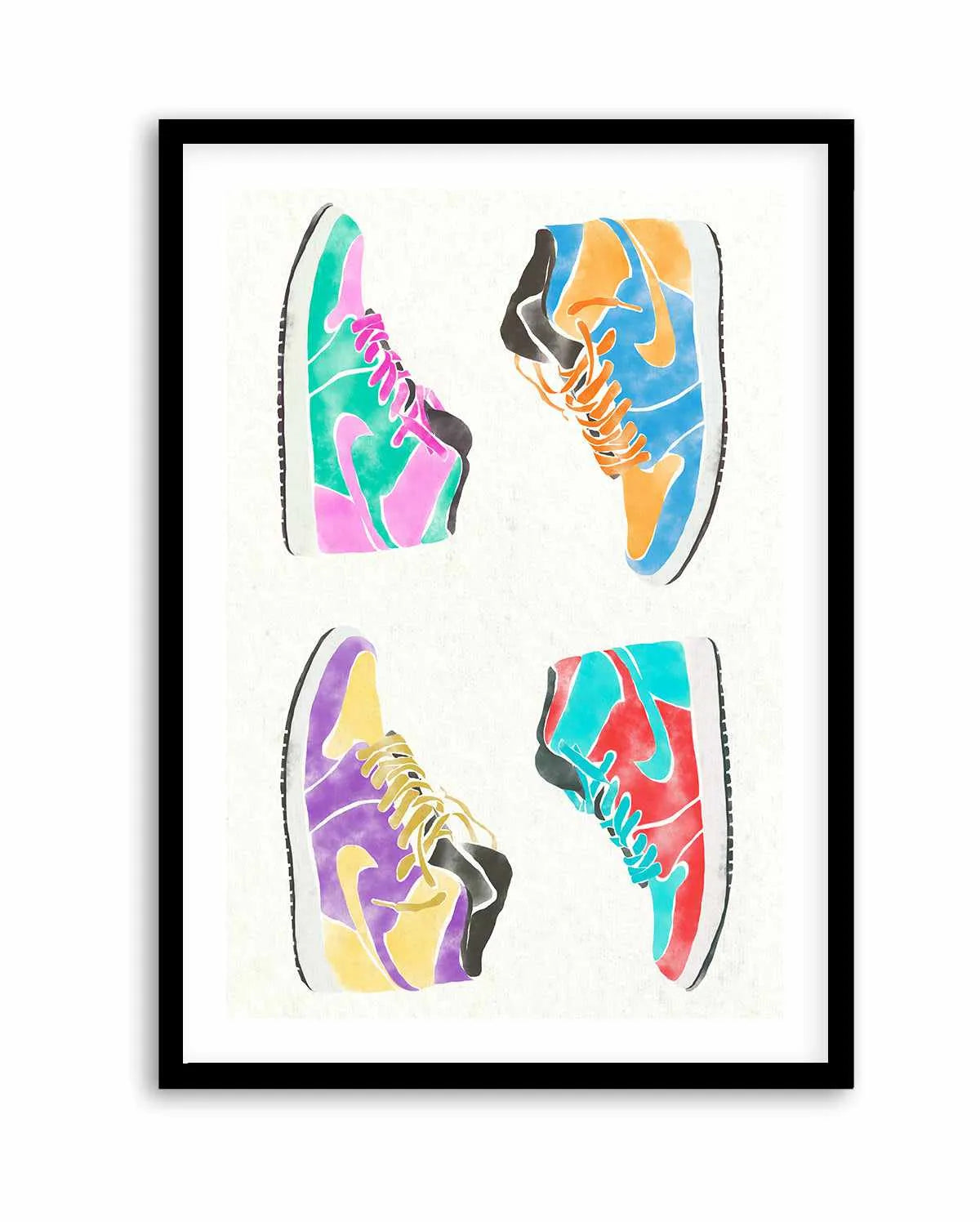 Pop Art Shoes | Art Print from Olive et Oriel where you can shop wallpaper and artworks online