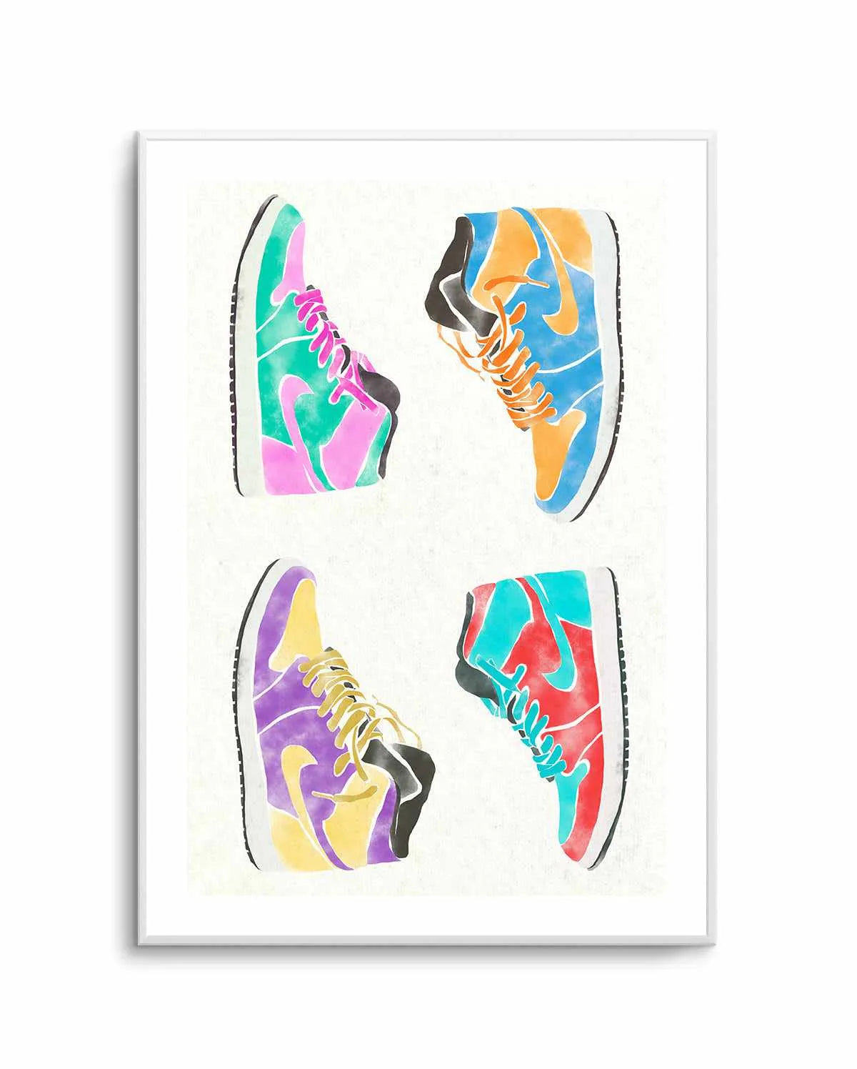 Pop Art Shoes | Art Print from Olive et Oriel where you can shop wallpaper and artworks online