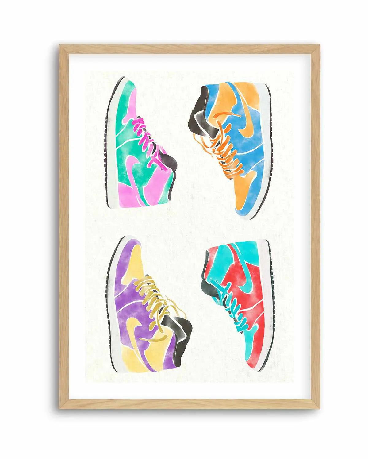 Pop Art Shoes | Art Print from Olive et Oriel where you can shop wallpaper and artworks online