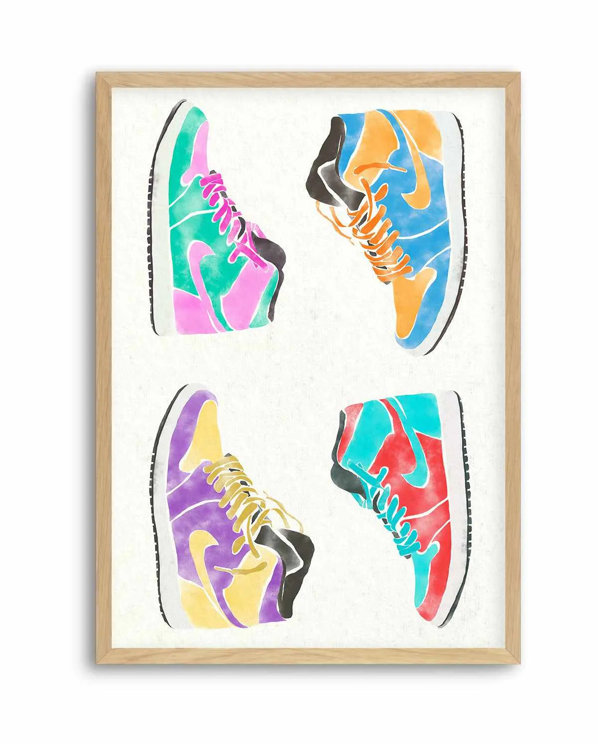 Pop Art Shoes | Art Print from Olive et Oriel where you can shop wallpaper and artworks online