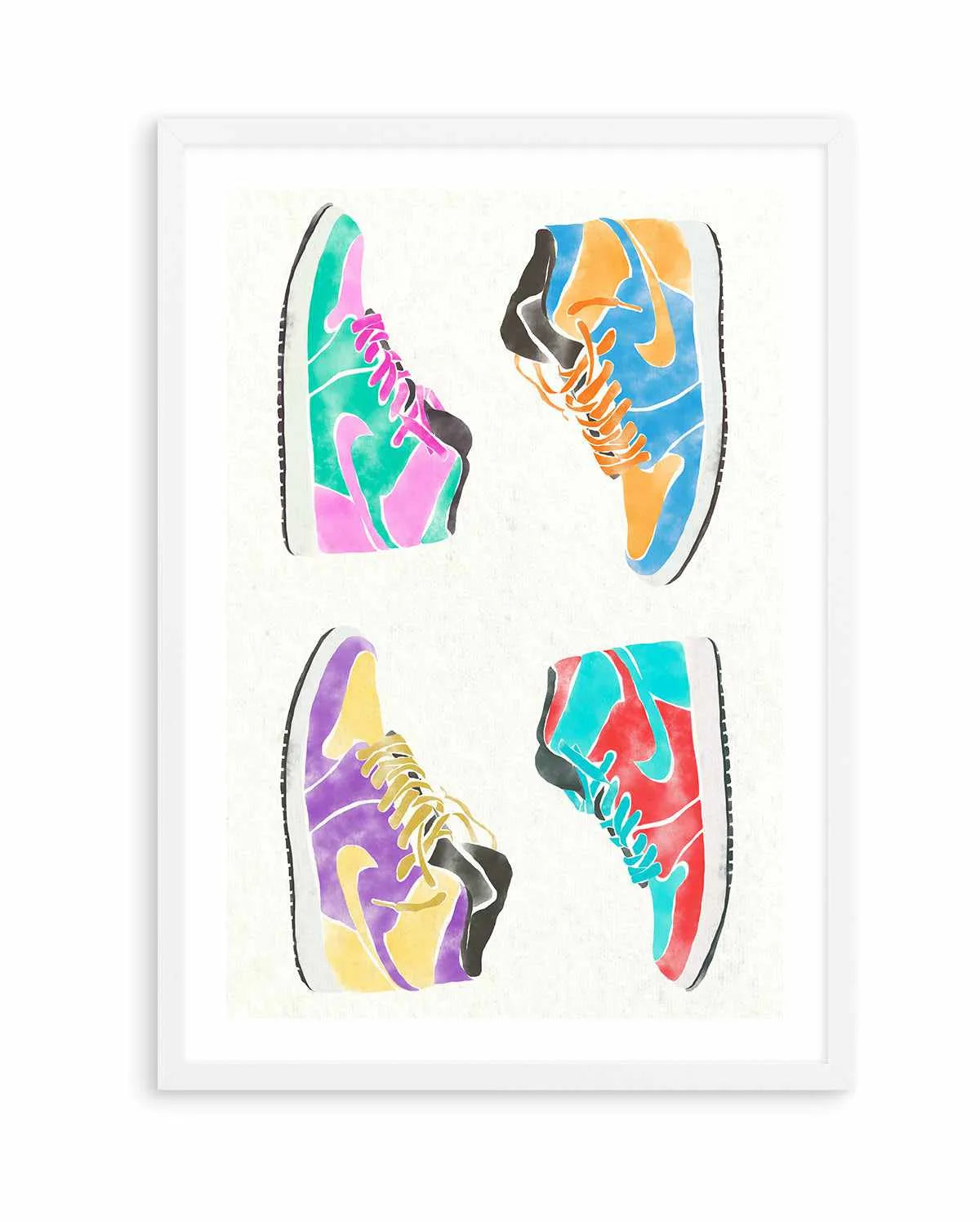 Pop Art Shoes | Art Print from Olive et Oriel where you can shop wallpaper and artworks online