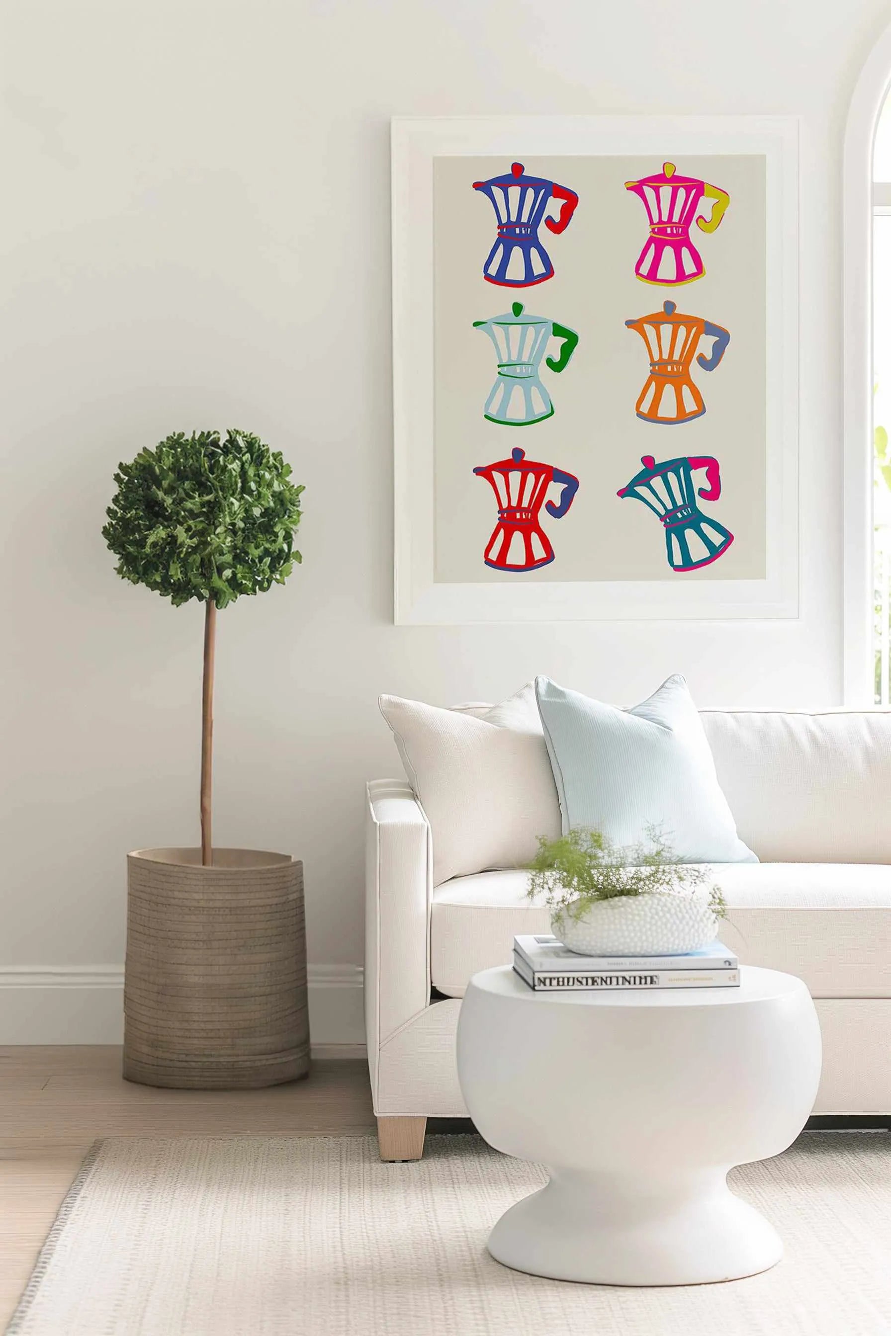 Pop Coffee I Art Print from Olive et Oriel where you can shop wallpaper and artworks online