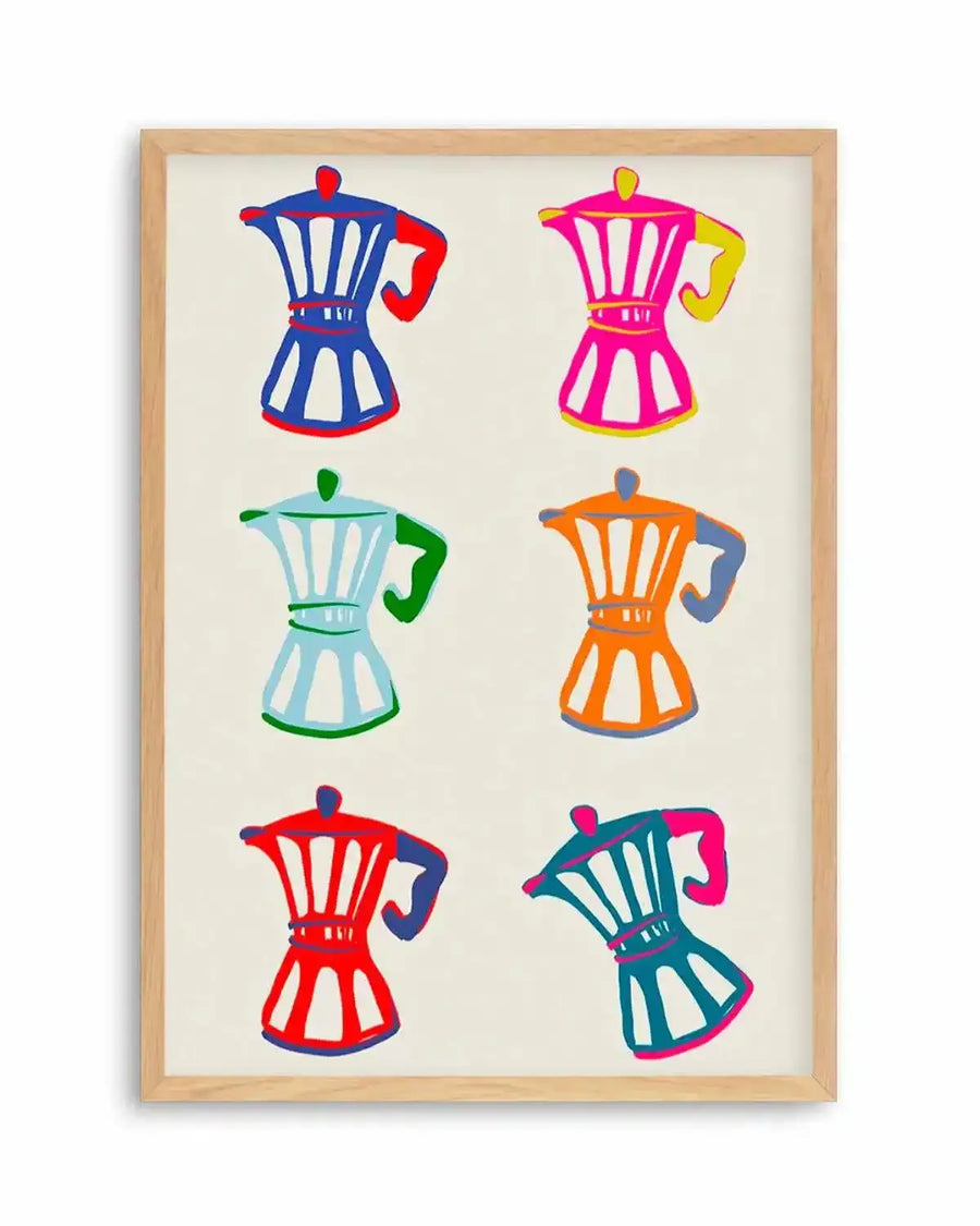 Pop Coffee I Art Print from Olive et Oriel where you can shop wallpaper and artworks online