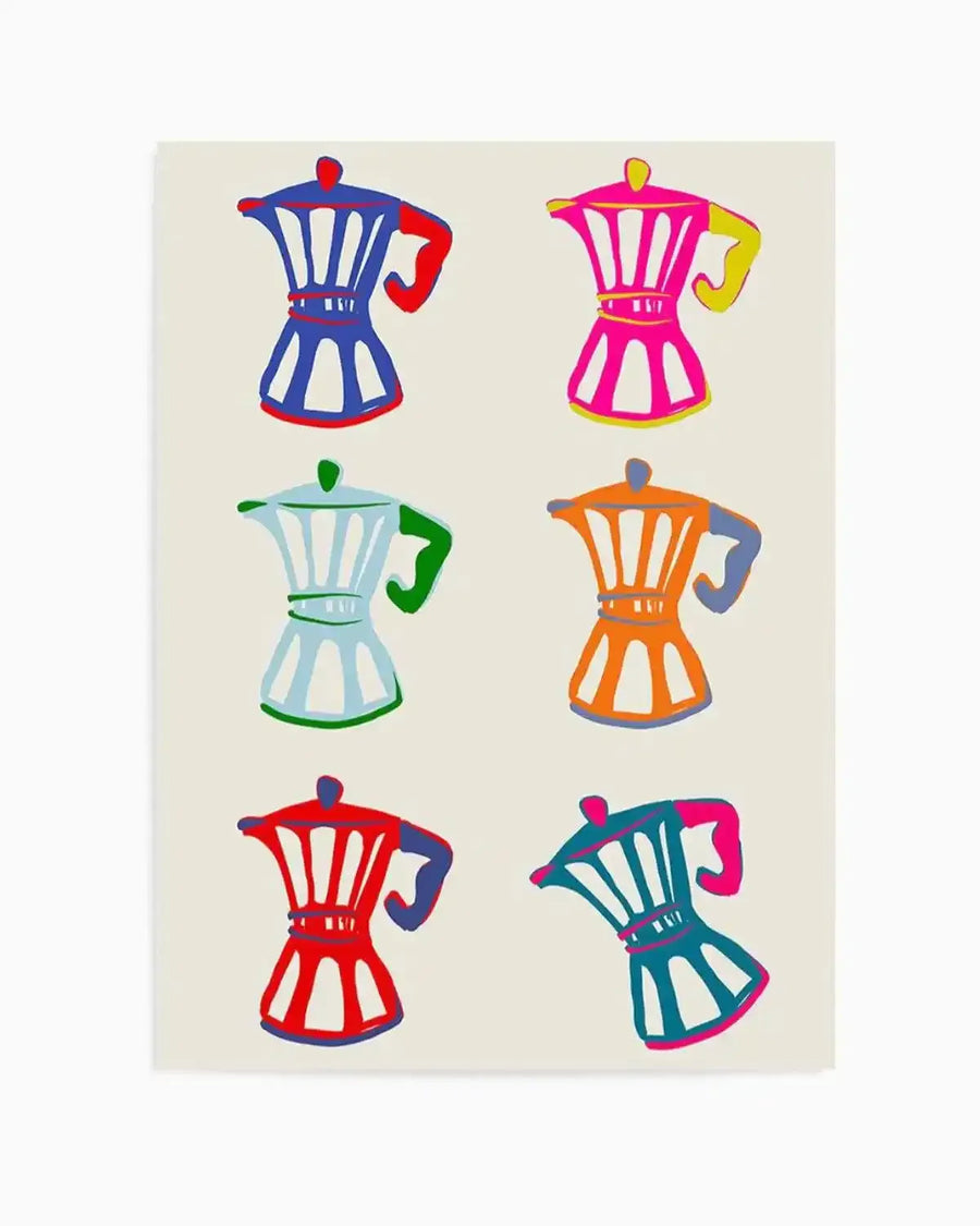 Pop Coffee I Art Print from Olive et Oriel where you can shop wallpaper and artworks online
