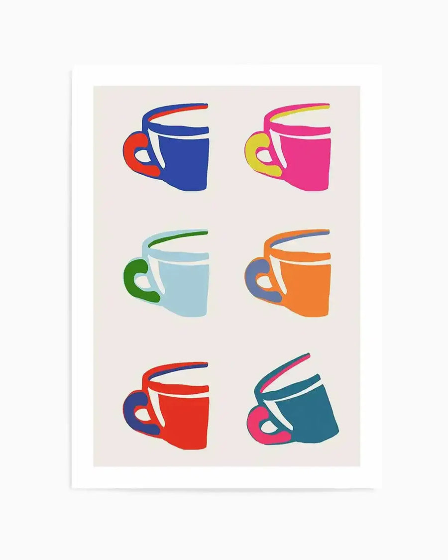 Pop Coffee II Art Print from Olive et Oriel where you can shop wallpaper and artworks online