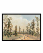 Poplars by the Road | Art Print