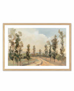 Poplars by the Road | Art Print