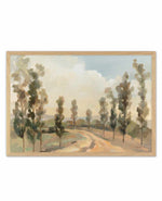 Poplars by the Road | Art Print