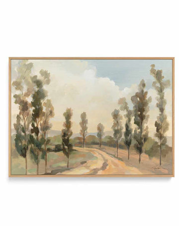 Poplars by the Road | Framed Canvas Art Print from Olive et Oriel where you can shop wallpaper and artworks online