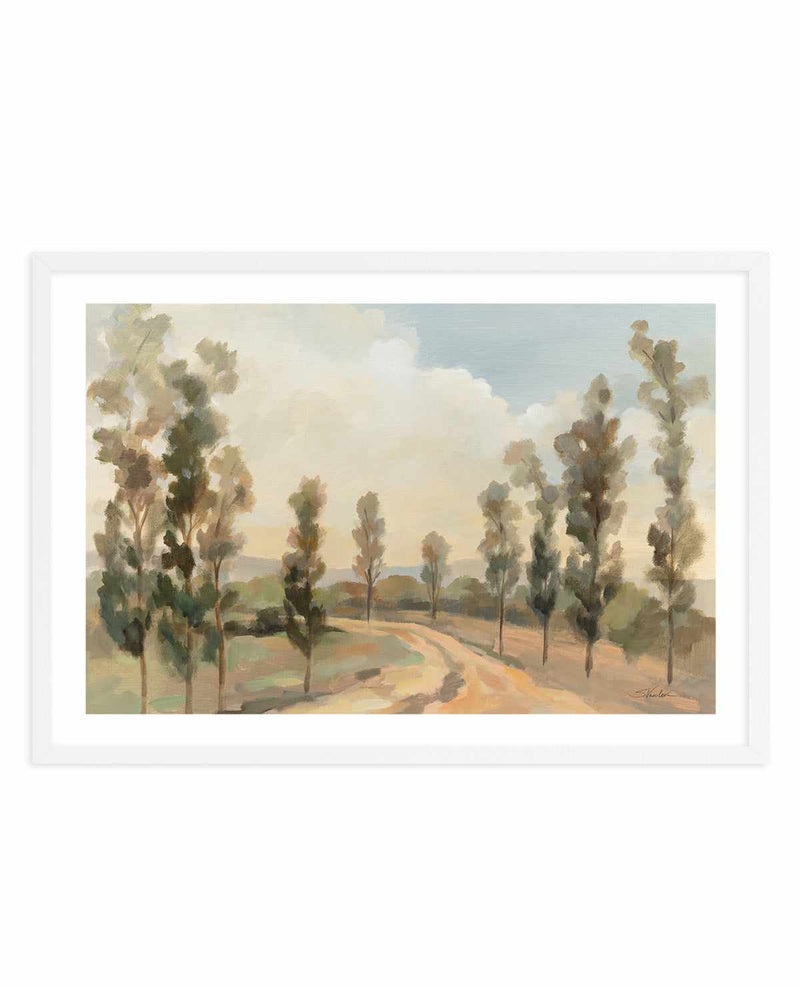 Poplars by the Road | Art Print