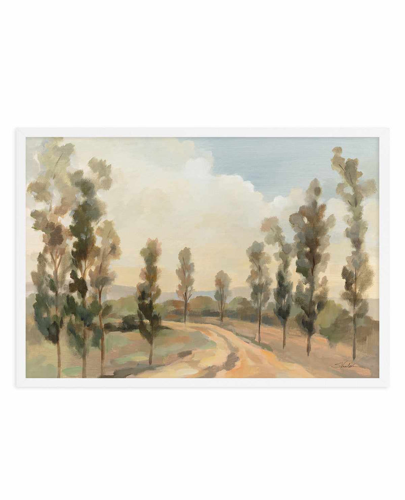 Poplars by the Road | Art Print