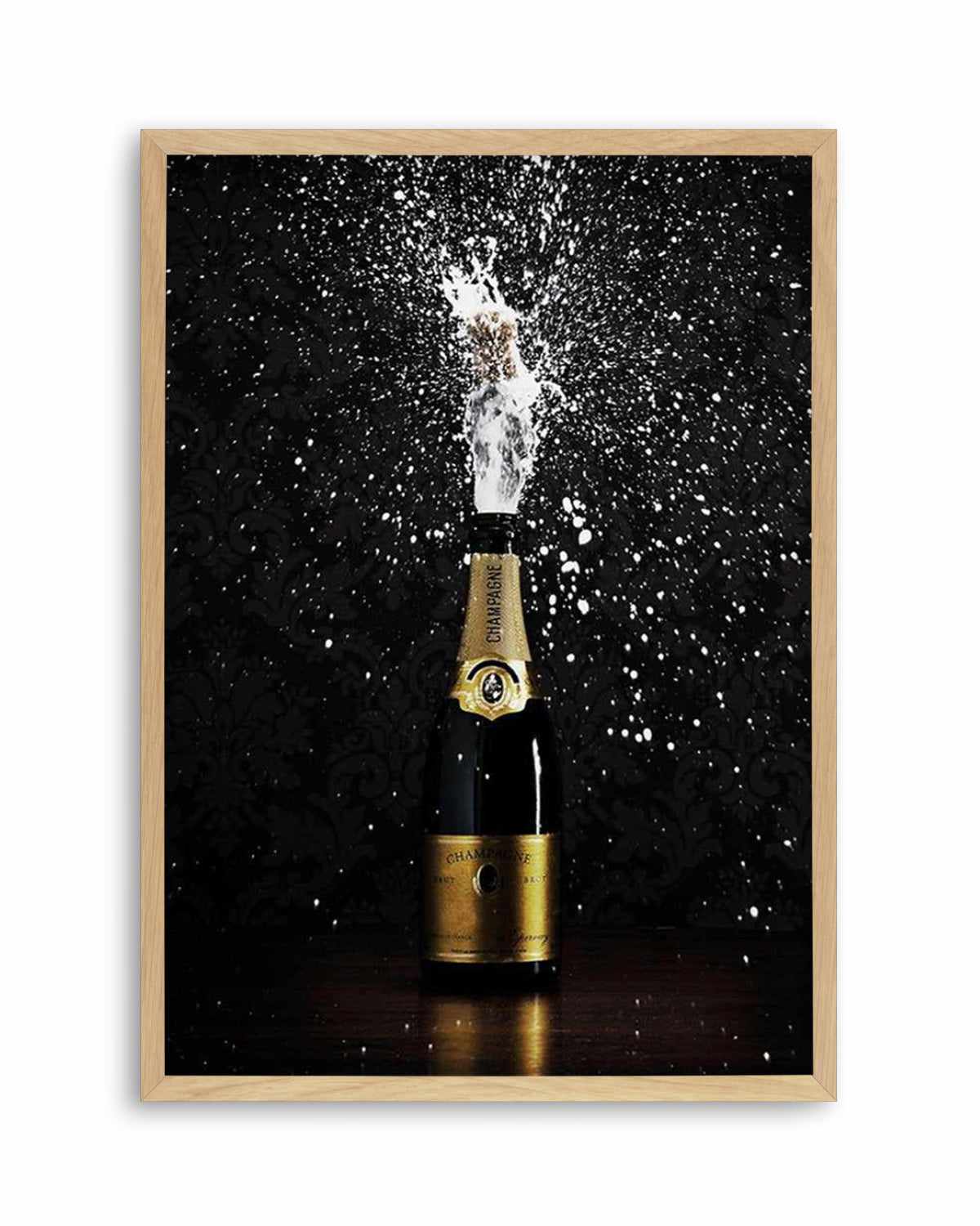 Popping Champagne Art Print