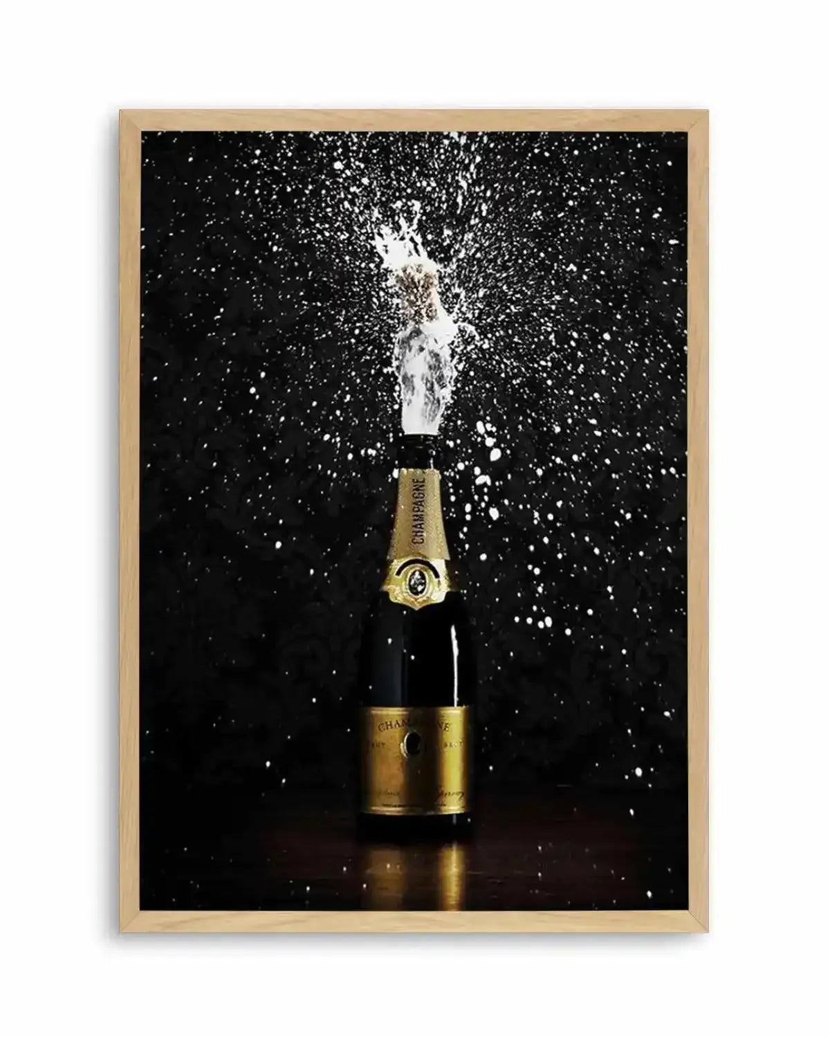 Popping Champagne Art Print from Olive et Oriel where you can shop wallpaper and artworks online
