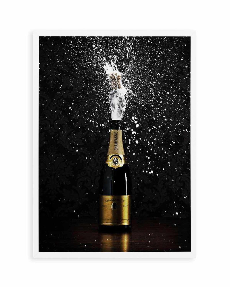 Popping Champagne Art Print