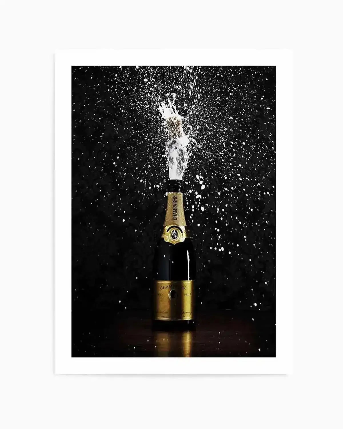 Popping Champagne Art Print from Olive et Oriel where you can shop wallpaper and artworks online