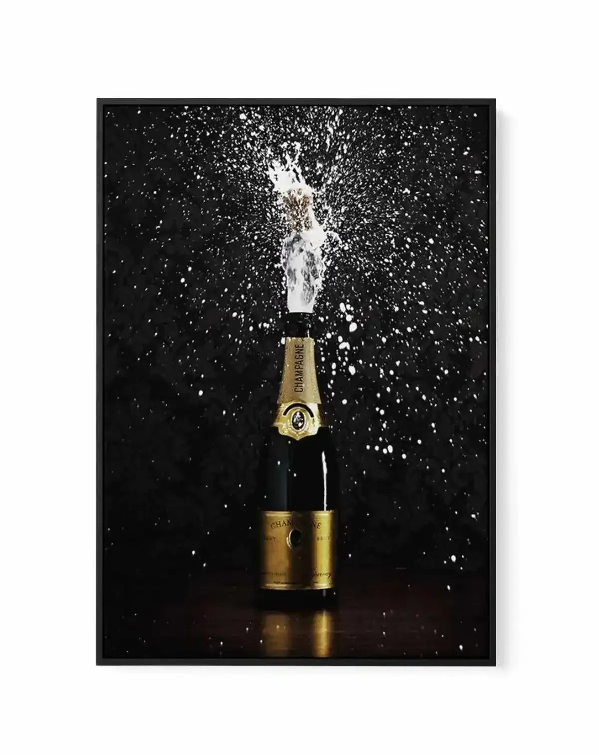 Popping Champagne | Framed Canvas-CANVAS-You can shop wall art online with Olive et Oriel for everything from abstract art to fun kids wall art. Our beautiful modern art prints and canvas art are available from large canvas prints to wall art paintings and our proudly Australian artwork collection offers only the highest quality framed large wall art and canvas art Australia - You can buy fashion photography prints or Hampton print posters and paintings on canvas from Olive et Oriel and have the