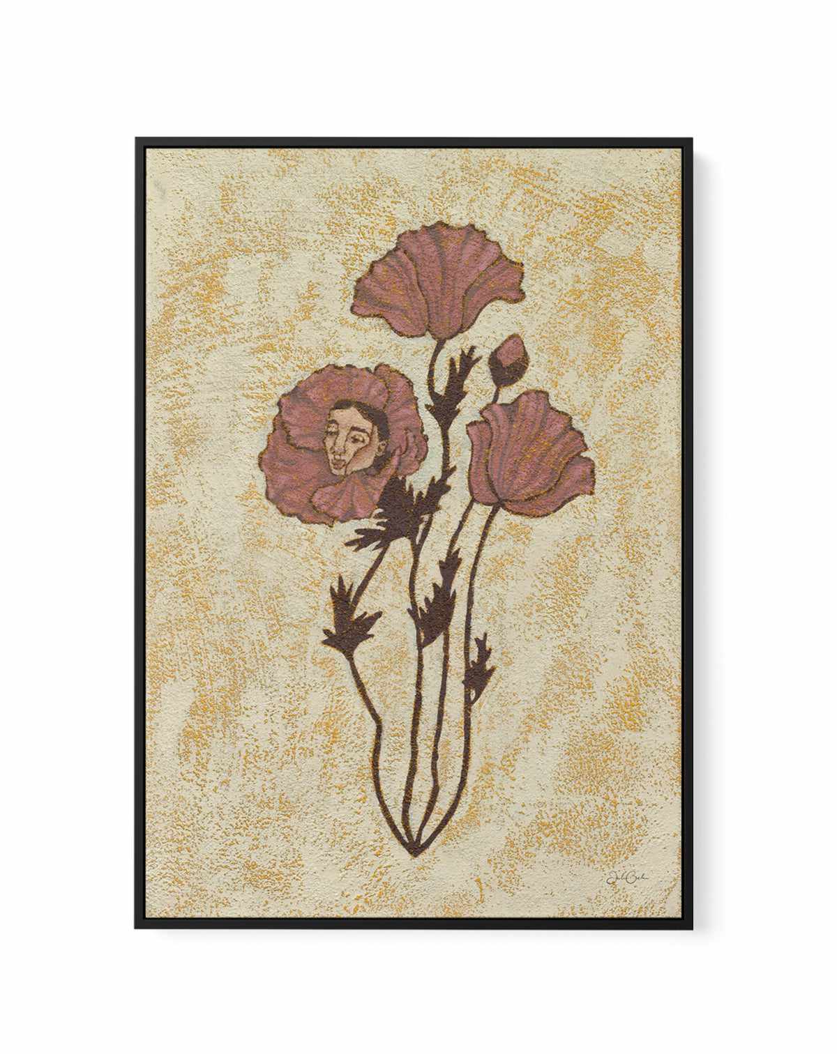 Poppy | Framed Canvas Art Print