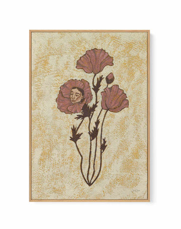 Poppy by Julie Celina | Framed Canvas Art Print from Olive et Oriel where you can shop wallpaper and artworks online