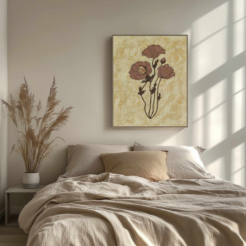 Poppy | Framed Canvas Art Print