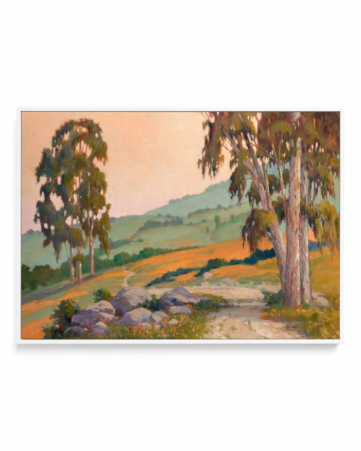 Poppy Hill Path by Ed Penniman | Framed Canvas Art Print from Olive et Oriel where you can shop wallpaper and artworks online