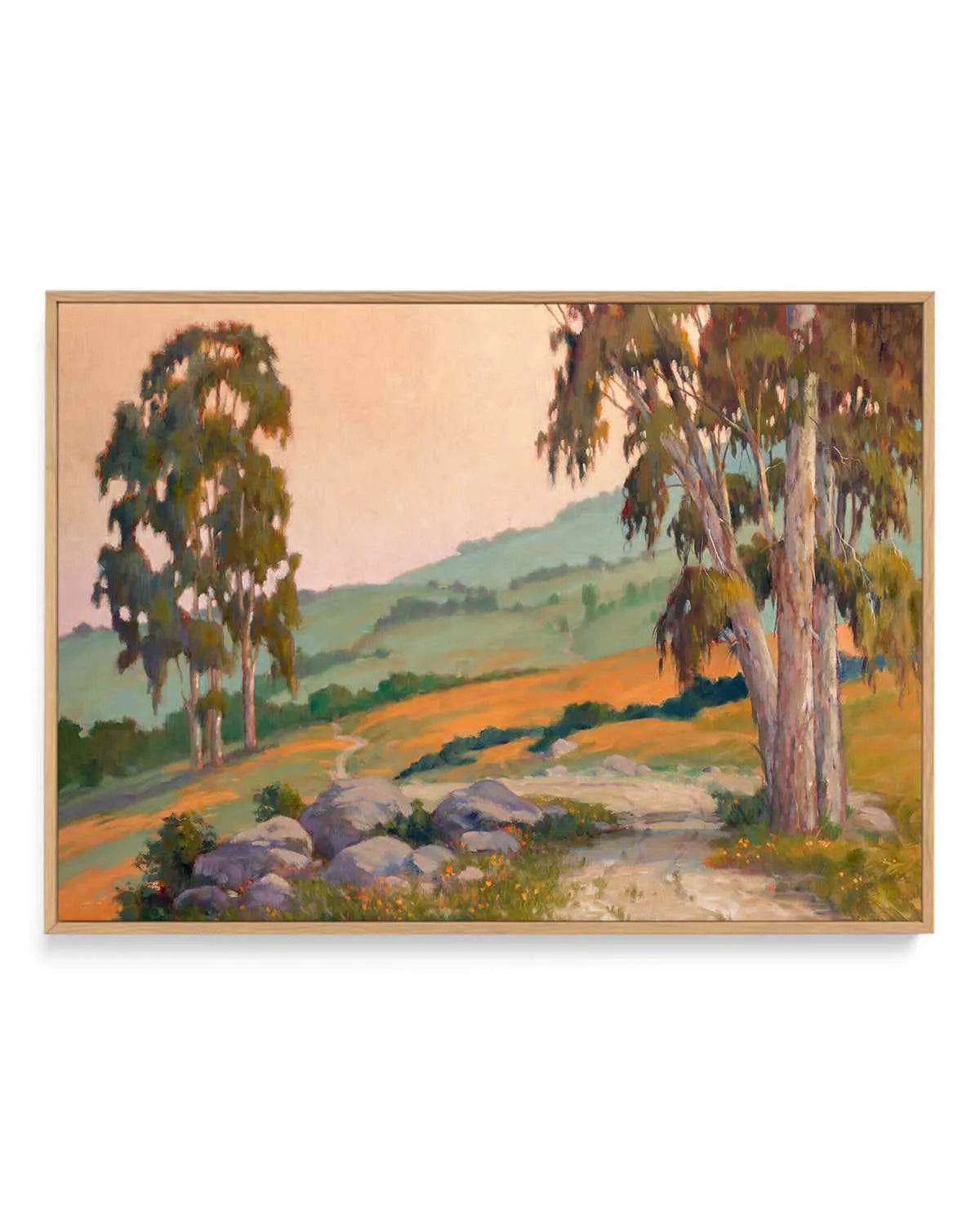 Poppy Hill Path by Ed Penniman | Framed Canvas Art Print from Olive et Oriel where you can shop wallpaper and artworks online
