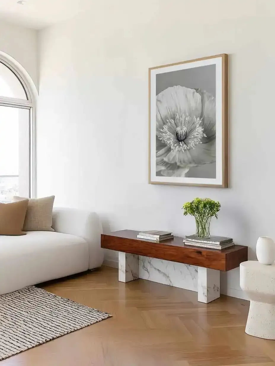 Poppy I | B&W Art Print from Olive et Oriel where you can shop wallpaper and artworks online