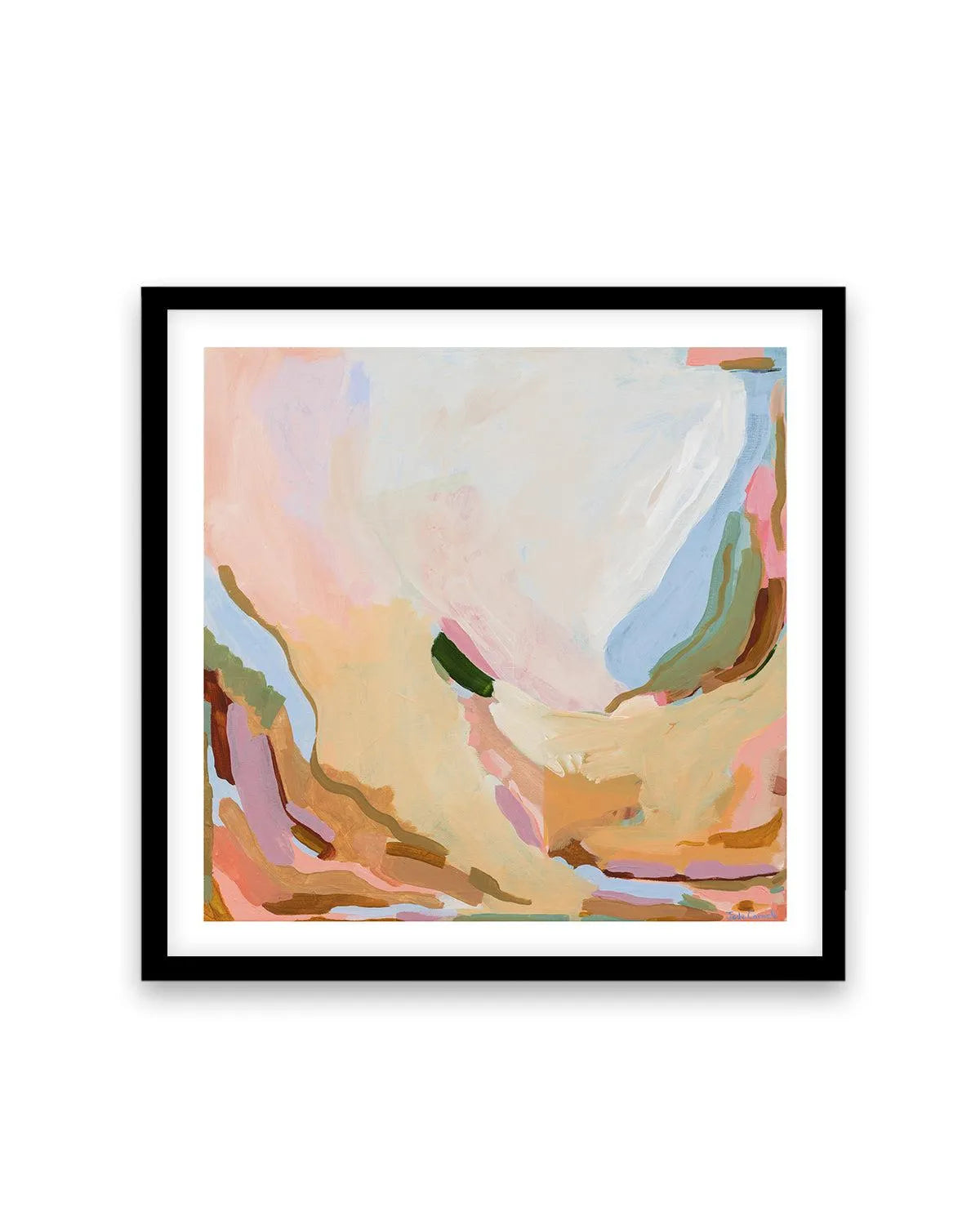 Poppy by Jade Carnell Art Print-PRINT-Olive et Oriel-Jade Carnell-70x70 cm | 27.5" x 27.5"-Black-With White Border-Buy-Australian-Art-Prints-Online-with-Olive-et-Oriel-Your-Artwork-Specialists-Austrailia-Decorate-With-Coastal-Photo-Wall-Art-Prints-From-Our-Beach-House-Artwork-Collection-Fine-Poster-and-Framed-Artwork