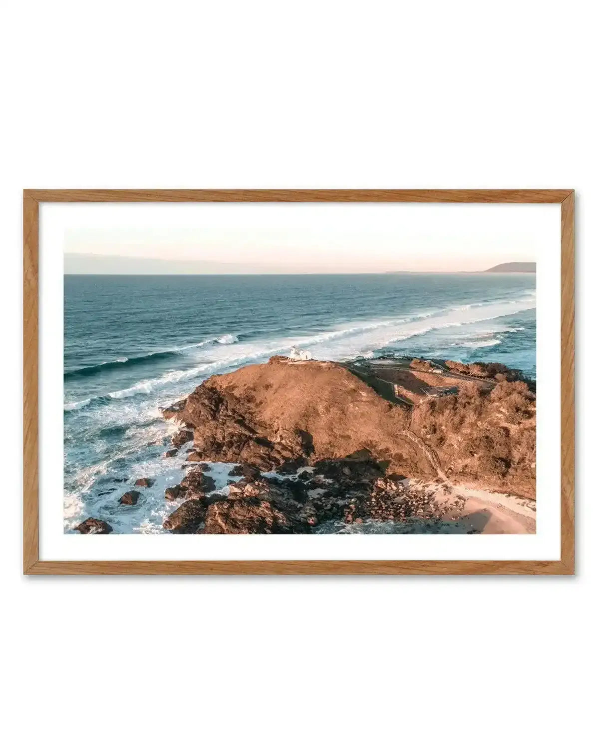 Port Macquarie Lighthouse Art Print-PRINT-Olive et Oriel-Olive et Oriel-50x70 cm | 19.6" x 27.5"-Walnut-With White Border-Buy-Australian-Art-Prints-Online-with-Olive-et-Oriel-Your-Artwork-Specialists-Austrailia-Decorate-With-Coastal-Photo-Wall-Art-Prints-From-Our-Beach-House-Artwork-Collection-Fine-Poster-and-Framed-Artwork