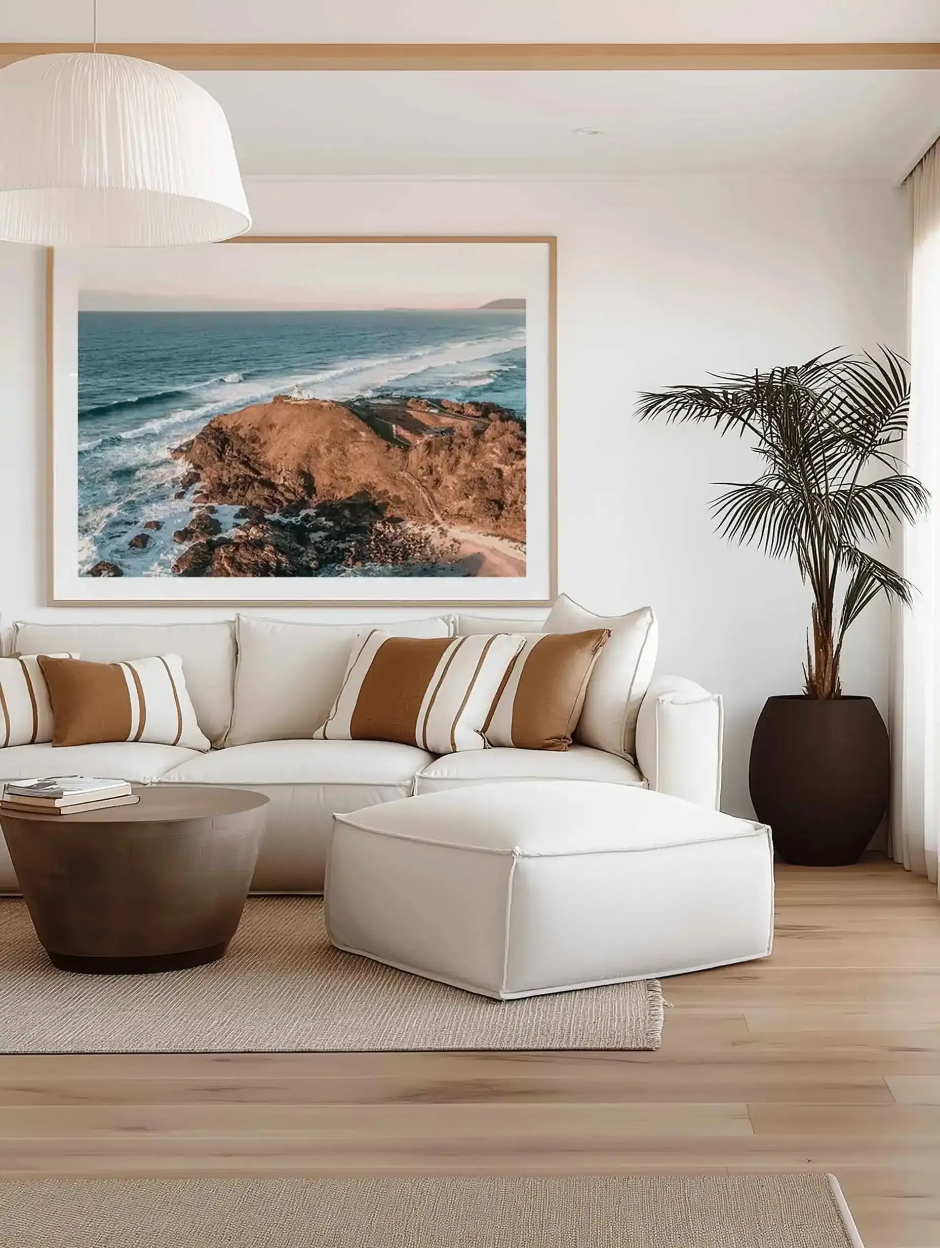 Port Macquarie Lighthouse | Aerial Photo Wall Art Print from Olive et Oriel where you can shop wallpaper and artworks online