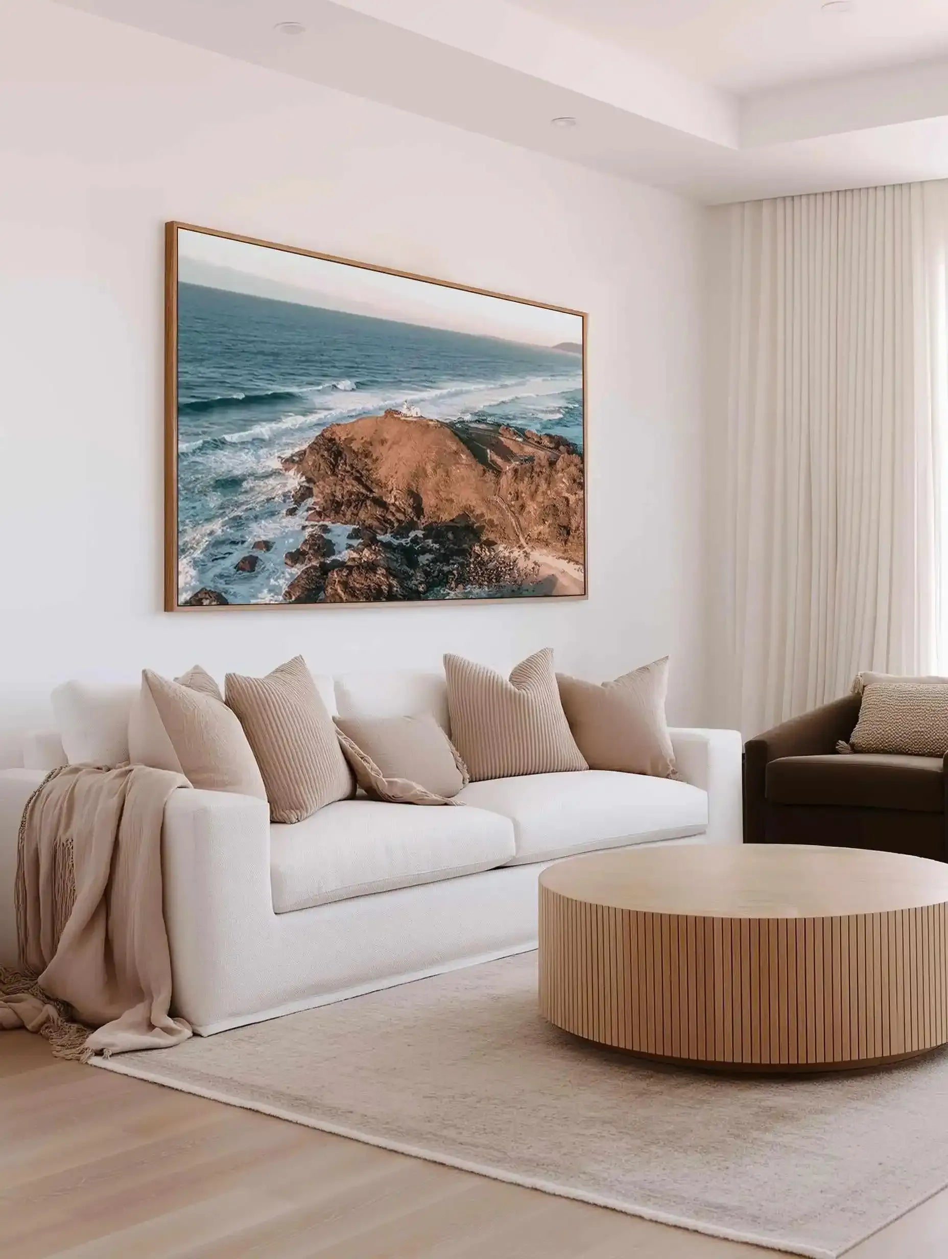 Mermaid Muse | Aerial Photo Wall Framed Canvas Art Print from Olive et Oriel where you can shop wallpaper and artworks online