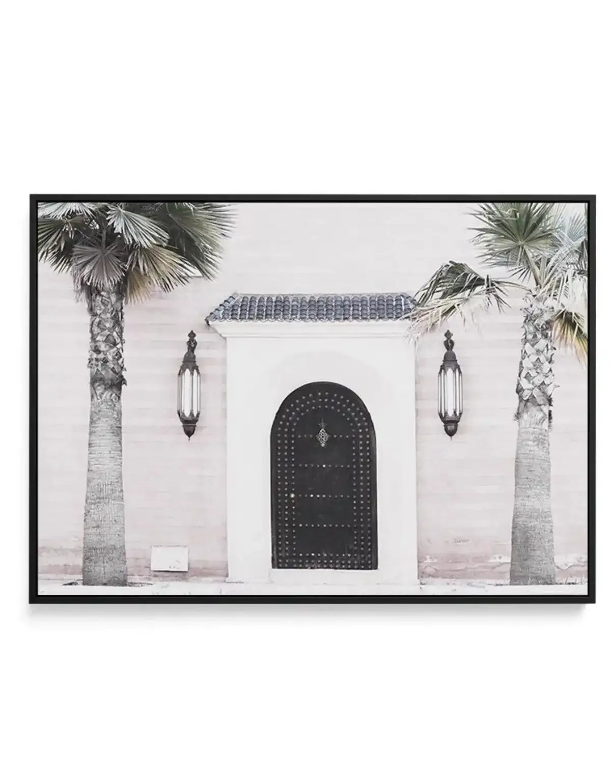 Porte du Maroc | LS | Framed Canvas-Shop Australian Art Prints Online with Olive et Oriel - Our collection of Moroccan art prints offer unique wall art including moroccan arches and pink morocco doors of marrakech - this collection will add soft feminine colour to your walls and some may say bohemian style. These traditional morocco landscape photography includes desert scenes of palm trees and camel art prints - there is art on canvas and extra large wall art with fast, free shipping across Aus