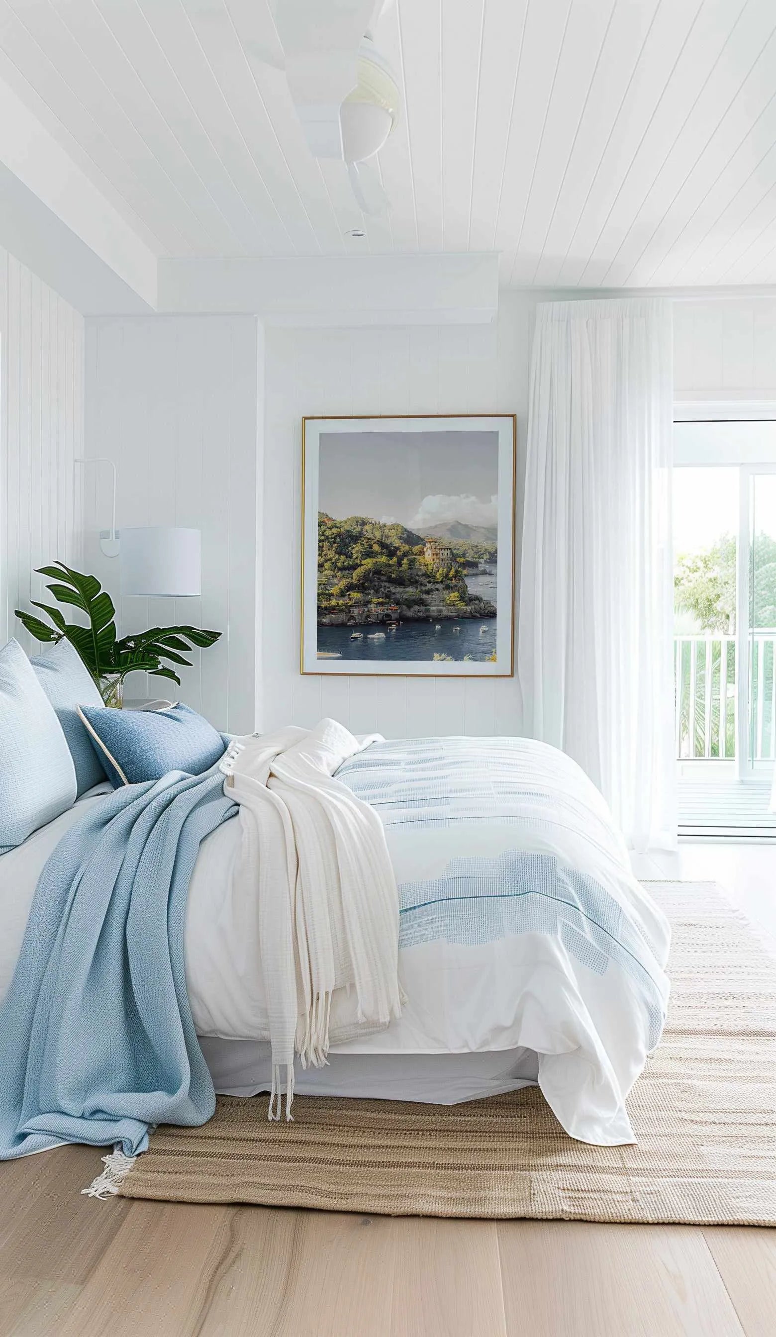 Portofino 1971 Art Print from Olive et Oriel where you can shop wallpaper and artworks online