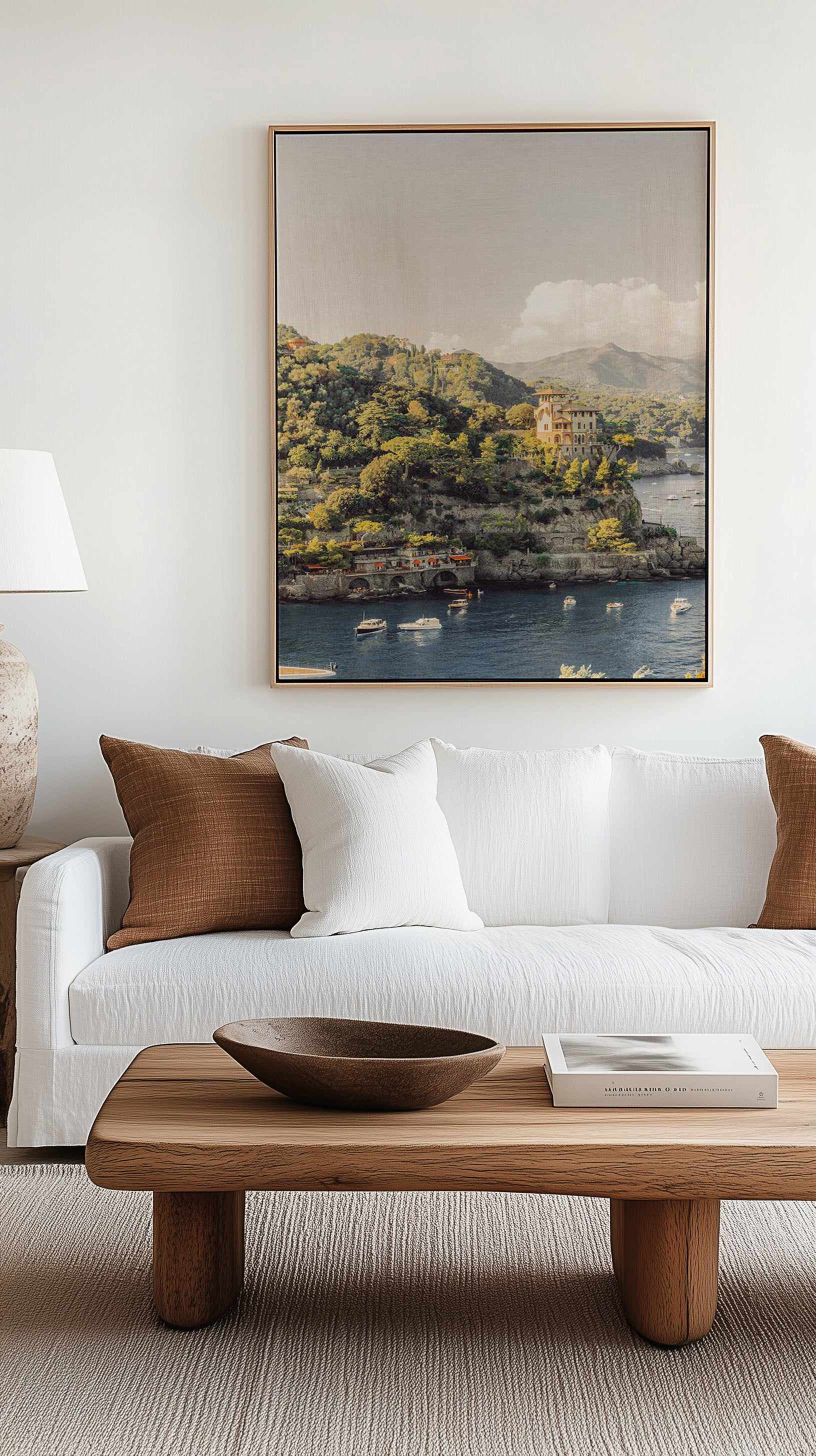 Portofino 1971 | Framed Canvas Art Print