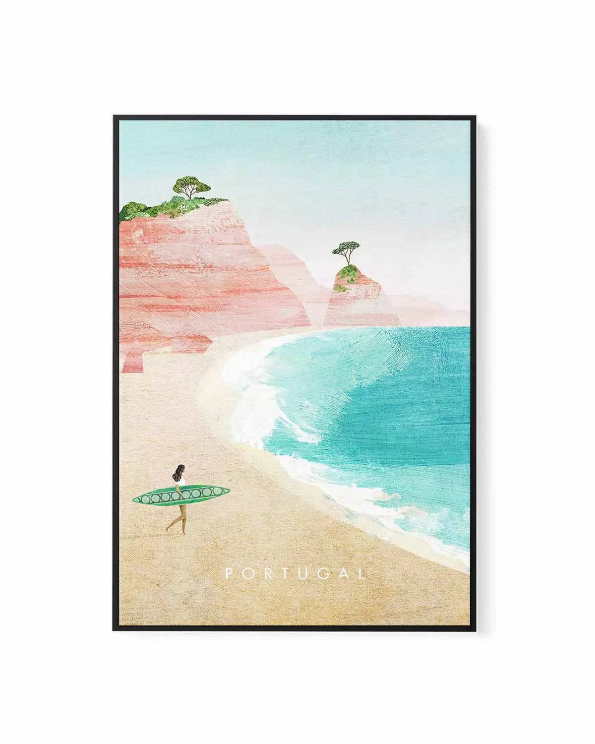 Portugal by Henry Rivers | Framed Canvas Art Print from Olive et Oriel where you can shop wallpaper and artworks online