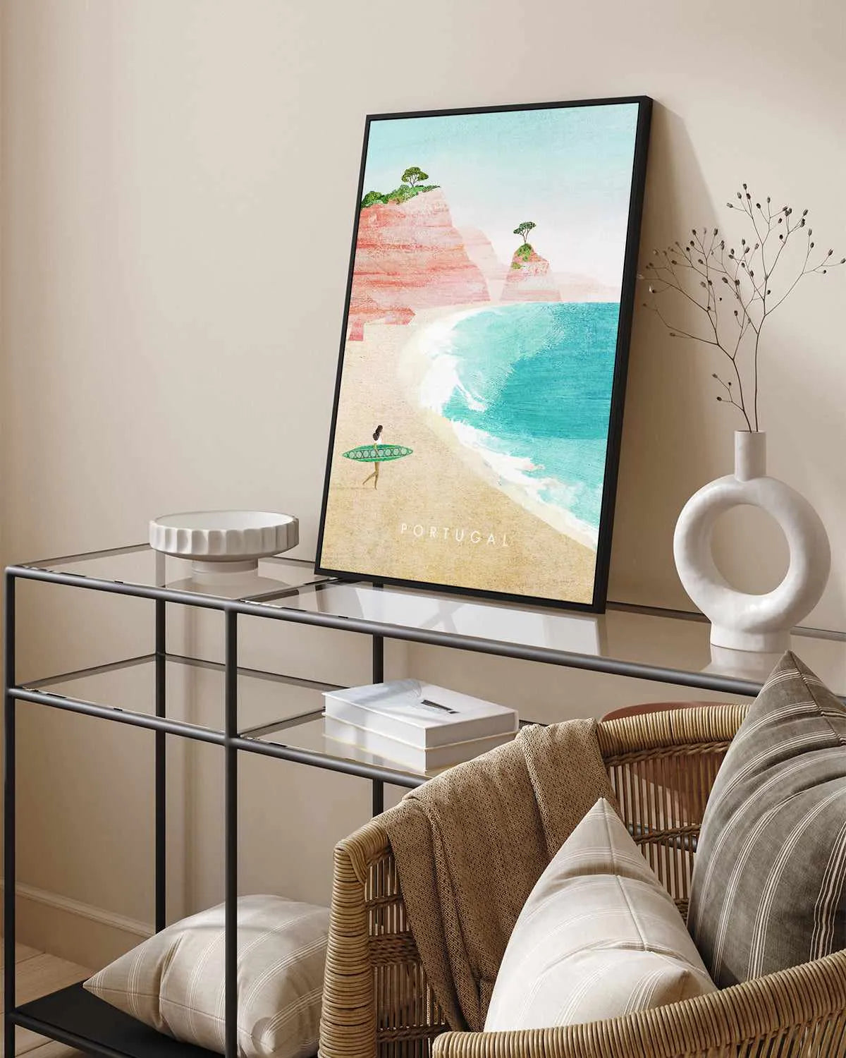 Portugal by Henry Rivers | Framed Canvas Art Print from Olive et Oriel where you can shop wallpaper and artworks online